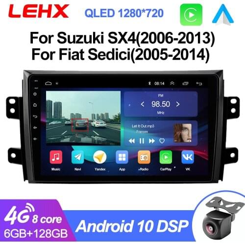 LEHX 2.5D IPS Screen Car Radio Player For Suzuki SX4 2006 2007 2008 -2011 2012 2Din Android 9.0 Multimedia GPS Navigation Player