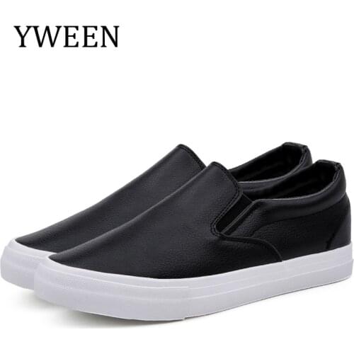 YWEEN New arrival Mens Casual Shoes PU Leather Men Shoes Slip On Breathable High Quality men Fashion Flats Loafers Men