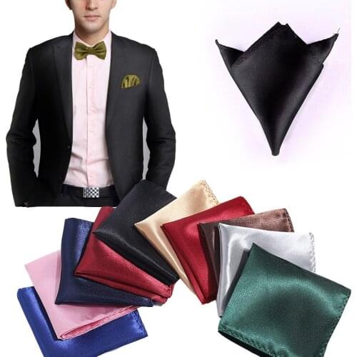 MENS ADULT Polyester Formal Handkerchief Hankies Handkerchief Hanky Business Pocket Square Chest Party AB60