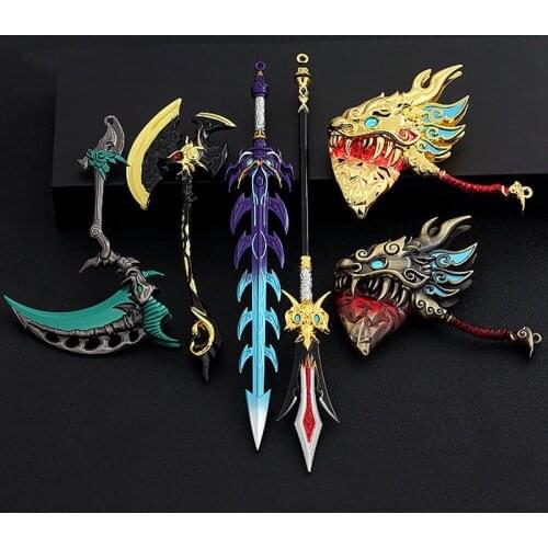 Datang Official Swordsman Capturing Dragon Sword Huasheng Temple Model Anime Game Alloy Sword Weapon Model Knife Buckle