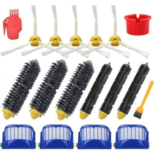 Main Brush Side Brush Filter for IROBOT ROOMBA 600 Series 610 620 625 630 Replacement Accessories