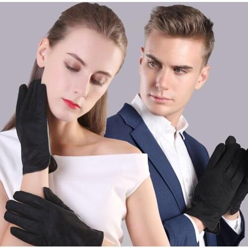 Real Leather Touchscreen Gloves Couple Valentines Day Male Female Driving Warm Autumn Winter Genuine Leather Gloves TU3656