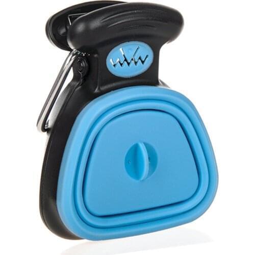 Portable Pet Pooper Scooper Foldable Outdoor Travel Cat Dog Poop Scooper With Waste Bag Dispenser Pick Up Excreta Cleaner Tool