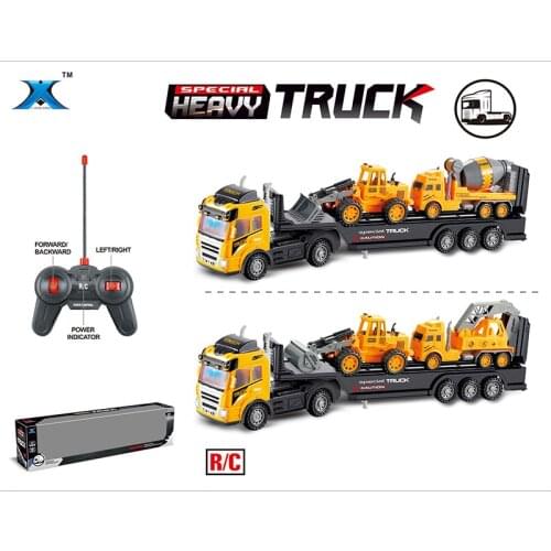 RC Truck Trailer Multi-Function Vehicle+Remote Control Bulldozer Platform Trailer Auto Tail Board Electronic Truck Hobby Toys