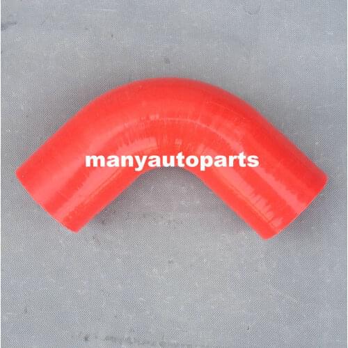 Silicone 90 Degree Elbow Radiator Coolant Hose 2.25" 2 1/4" 57mm Intake pipe RED