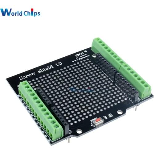 Diymore Standard Proto Screw Shield Assembled Prototype Terminal Expansion Board for Arduino Opening Source Reset Button D13 LED