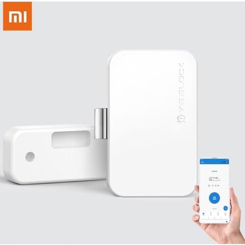 Xiaomi MIjia YEELOCK Smart Drawer Cabinet Lock Keyless Bluetooth APP Unlock Anti-Theft Child Safety File Security