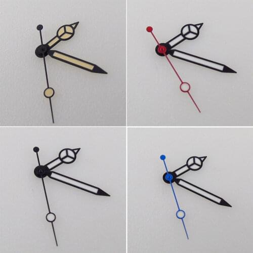 Watch Hands Spare Parts Fit For NH35 NH36 NH35A NH36A 7s35 4r35 7009 Movement Black Hands Wristwatch Replacement