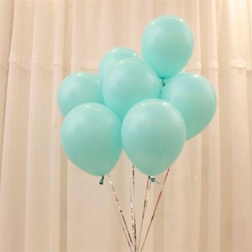10 pcs 10 Inch 2.2g Wedding Marriage Room Arrange Latex Balloon Qixi Valentines Day Marriage Decoration Tiffany Latex Balloon