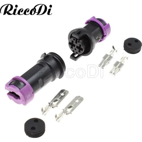 3 Sets 2 Pin Way TE TYCO Male or Female Circular Waterproof Fog Lamp Plug Connector for Toyota Mazda Rx7 813972926 813972923