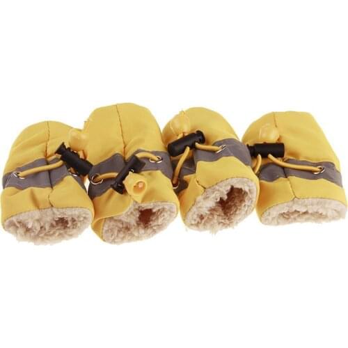 4Pcs/Set Pet Dog Puppy Non-Slip Soft Shoes Covers Rain Boots Footwear for Home