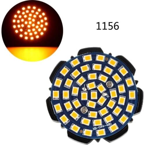 50LC Motorcycle Turn Signal Indicator Light Lamp /Driving Light LED Inserts Light Tail Light Kit with 1156 1157 Base