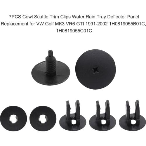 7*Cowl/Scuttle Trim Clips Replacement for VW Golf MK3 VR-6 GT-I 1991-2002