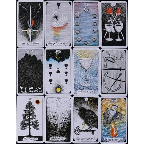 78Pcs/set Wild Unknown Tarot Deck Rider Oracle Cards Deck 78 Cards, Mysterious Animal Totem Tarot Cards Guidance - Board Game
