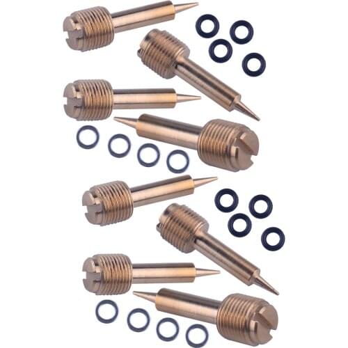 8Sets Carburetor Carb Pilot Mixture Screw Fit for Suzuki VS 1400 VZ VX 800 GSF 400 1200