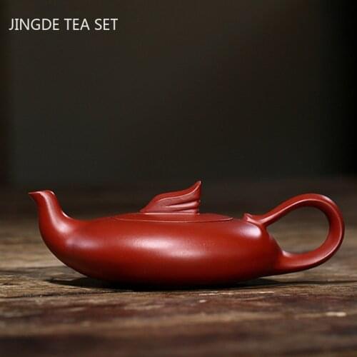 Authentic Yixing tea pots Purple Clay Teapot Raw ore Dahongpao kettle Tea ceremony Handmade Customized Boutique Teaware 180ml