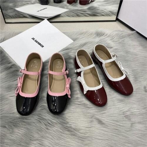 Bailamos Women Flats French Retro Sandals Summer Gentle Mary Jane Thick Bottom English Small Mules Shoes INS Trend Single Shoes