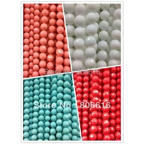 8MM 96Pcs/Pack Charm Natural Stone Bead Loose Strands Semi-precious Stone Jewelry Beads