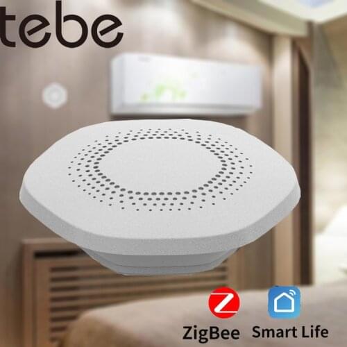 Tebe ZigBee Temperature And Humidity Sensor Indoor Hygrometer Smart Home Thermometer Detector Built-in Battery