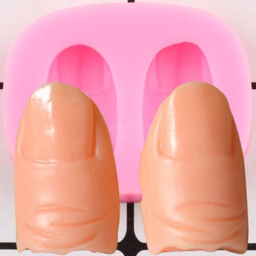 Halloween Human Finger Resin Silicone Mold Cake Decorating Tools Cupcake Cookie Baking Fondant Chocolate Candy Gumpaste Mould