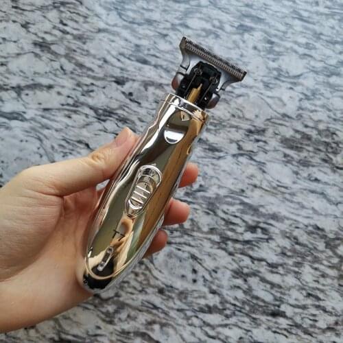 T7 T-blade cordless clipper hair trimmer for men hair cutting machine 0mm carving haircut finish machine gold red