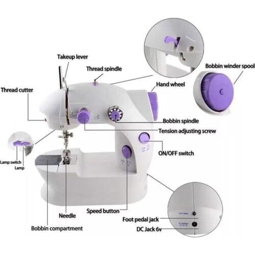 Multi-function sewing machine four wire side whipstitch electric direct-drive small handheld mini small household electrical app