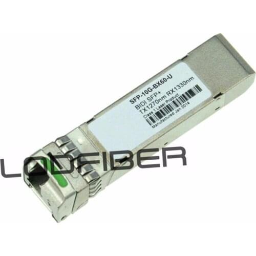 Brocade 10G-SFPP-BXU-80K Compatible 10GBASE-BX80-U SFP+ 1270nm-TX/1330nm-RX 80km DOM Transceiver
