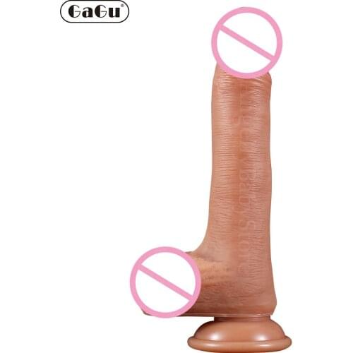 GaGu Realistic Silicone Dildo 22cm Big Long Thick Dildo Fake Penis Dong Artificial Cock Sex Products Sex Toys for Woman Pussy