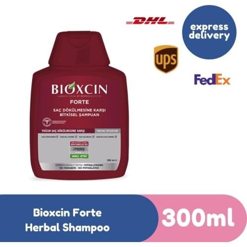 Bioxcin Forte Herbal Hair Shampoo Intensive Hair Loss for All Hair Types, 300ml / 1 Pack