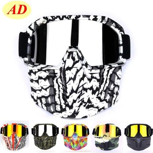 Removabl Windproof Motocross Goggles Glasses Cycling MX Off Road Helmet Ski Sport Gafas Motorcycle Dirt Bike Racing Goggles Gafa