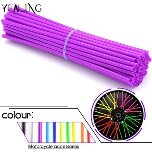 Universal Moto Dirt Bike Enduro Off Road Wheel RIM Spoke Skins covers for EXC HONDA 650 YAMAHA YZ/YZF 250 EXC 450 Z1000