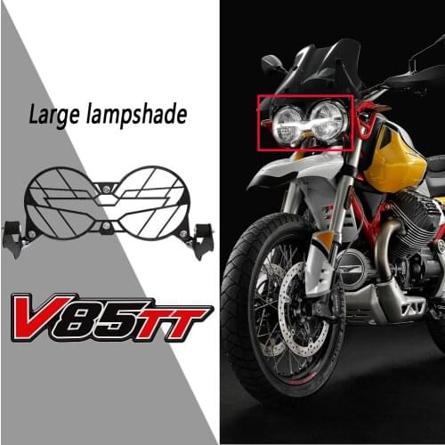 V85TT NEW Motorcycle Folding Headlight Guard Protector Grill Double Protection For Moto Guzzi V85 TT