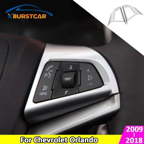 Xburstcar for Chevrolet Orlando 2009-2018 Accessories Car Steering Wheel Multi-function Button Protective Cover Trim Sticker