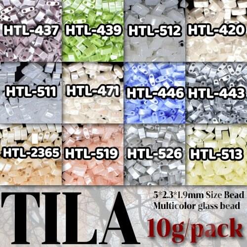 BLUESTAR Japan Miyuki Tila Beads For DIY Beaded Bracelet glass beadwork 10g/pack clothing accessories Handmade Jewelry