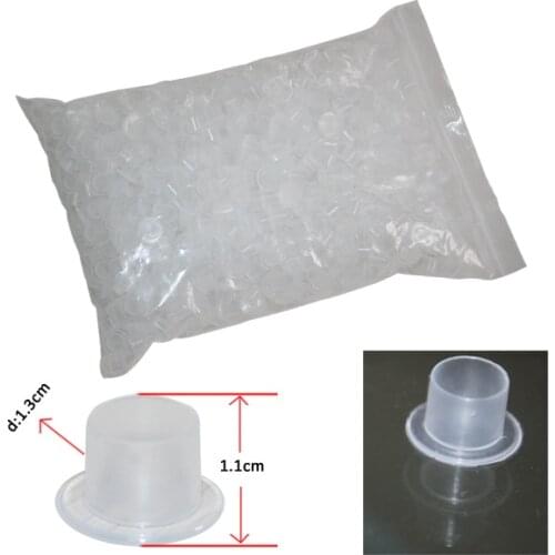 YILONG 100pcs Plastic Disposable Tattoo Ink 13mm Medium Size Holder Cups Pigment Supplies Permanent Makeup