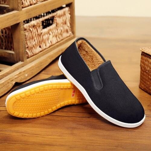 Winter warm comfortable Drive/Work/Leisure sneakers kung fu tai chi shoes durable high quality