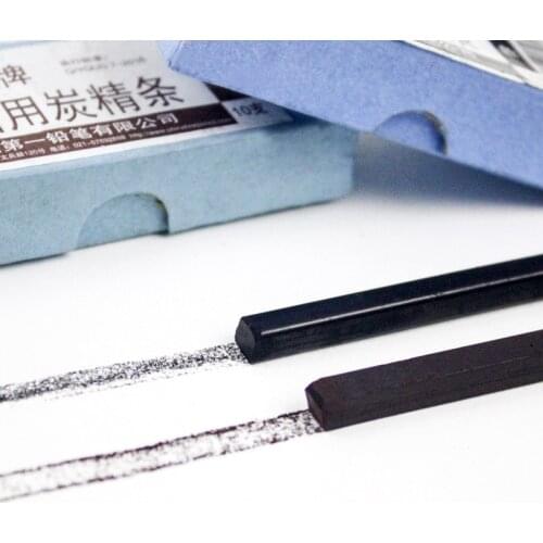 1 box Black Charcoal Bar Brown Charcoal Water Soluble Black Charcoal Pencil Design Type Drawing Sketch Pencil Sketch Painting