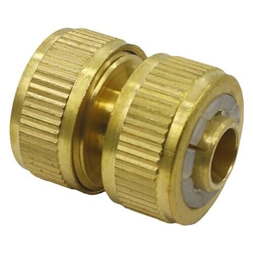 1/2'' Brass Hose Repair Connectors Agriculture Garden Pipe Connectors Water Hose joints gardening Irrigation Car Wash Tool 1 Pc