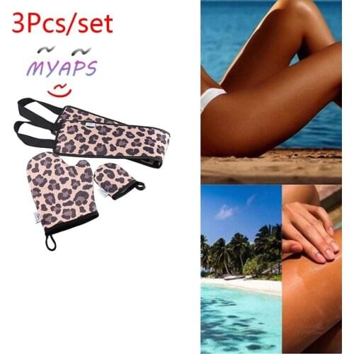 3Pcs Body Cleaning Glove Self Tanner Reusable Self Tan Applicator Tanning Gloves