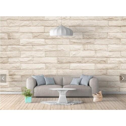 Large 3D Tiles Bricks Wallpaper for Living Room Sofa Background 3d Photo Murals Wall paper 3d Papel Murals Stone Stickers