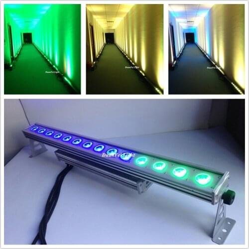 8 pieces High brightness outdoor dot wall washer light dmx rgb COB led bar ip65 piexl control led bar 14x30w