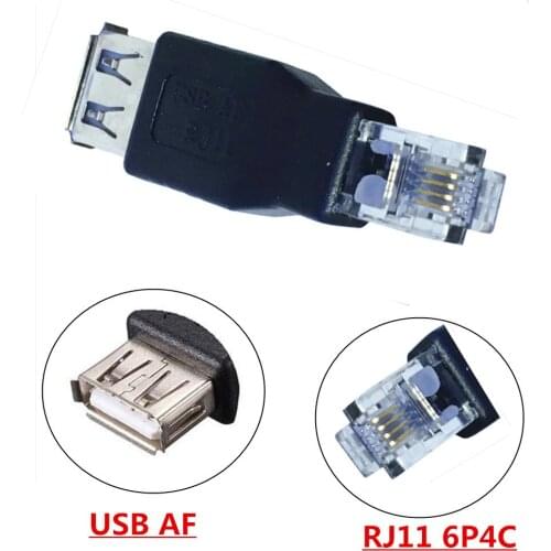 UAB AF/RJ11 USB A female to telephone adapter 6P 4C RJ11 interface