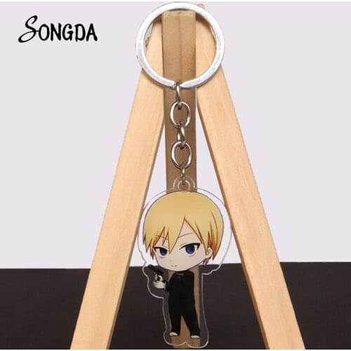 Anime Kaguya-sama Love Is War Acrylic Keychains Holder for Bag Car Cartoon Characters Key Chains Keyrings Double Sided Jewelry