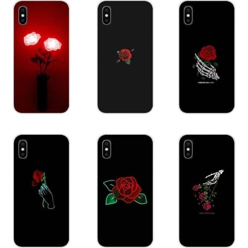 Accessories Phone Shell Covers For Huawei Y5 Y6 Y7 Y9 Prime Pro GR3 GR5 2017 2018 2019 Y3II Y5II Y6II Glowing rose in the dark