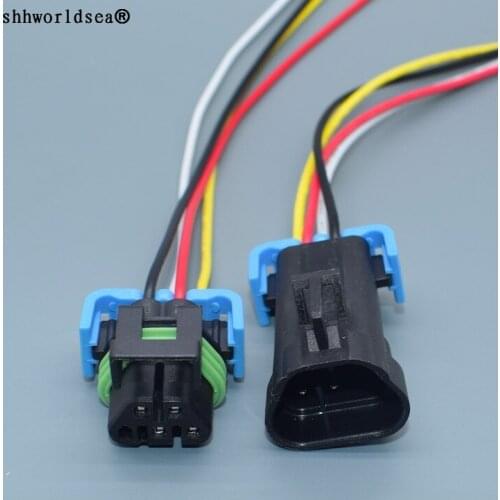 Shhworldsea 5pin 12146047 12092839 Automotive Oxygen Sensor Plug Waterproof Female Male Cable Sockets For BUICK Regal Cruze