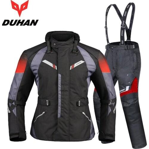 Free shipping 1set Autumn Winter Clothing Suit Waterproof Cold-proof Warm Cordura Textile Body Armor Motorcycle Jacket and Pants