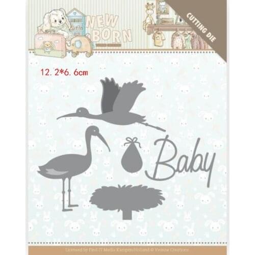 CH 2021 New Arrival Baby Bird Stitched Metal Cutting Die DIY Scrapbooking Craft Embossing Making Stencil Template