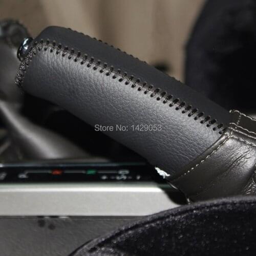 Car Handbrake Covers Case for TOYOTA LAND CRUISER Prado Car Cover Car-styling Auto Decoration Genuine Leather Grips