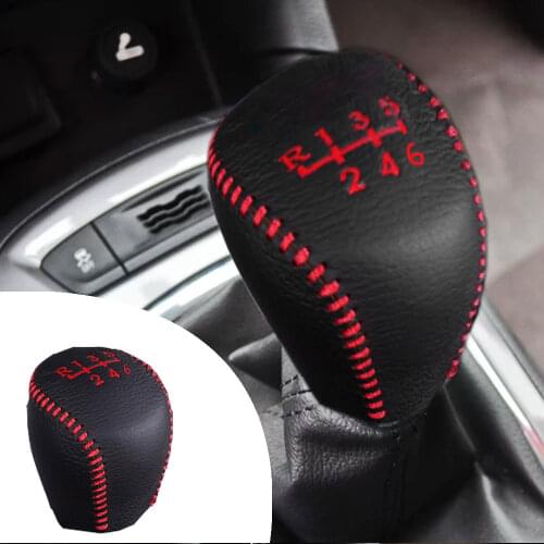 For Chevrolet Cruze 2015 1.4T 1pc PU Leather Hand Brake Shift Knob Cover Gear Case Car Interior Decor Shift Knob Shell