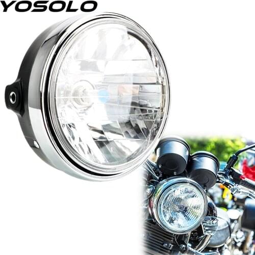YOSOLO Motorcycle Halogen Headlight Headlamp Assembly 12V Head Light Lamps for Honda Hornet 600 900 CB400 Moto Accessories